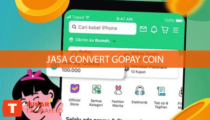 jasa convert gopay coin
